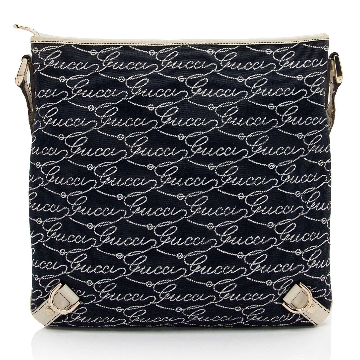 Gucci Canvas Lasso Script Abbey Messenger (SHF-coBFi9)
