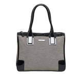 Gucci Canvas and Patent Leather Trimmed Handbag (E8ID83)
