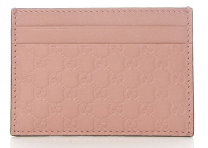 GUCCI GG MICROGUCCISSIMA LEATHER CARD CASE