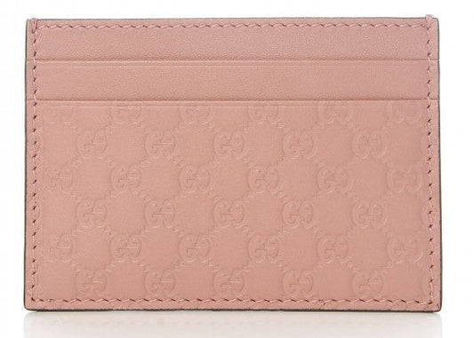 GUCCI GG MICROGUCCISSIMA LEATHER CARD CASE