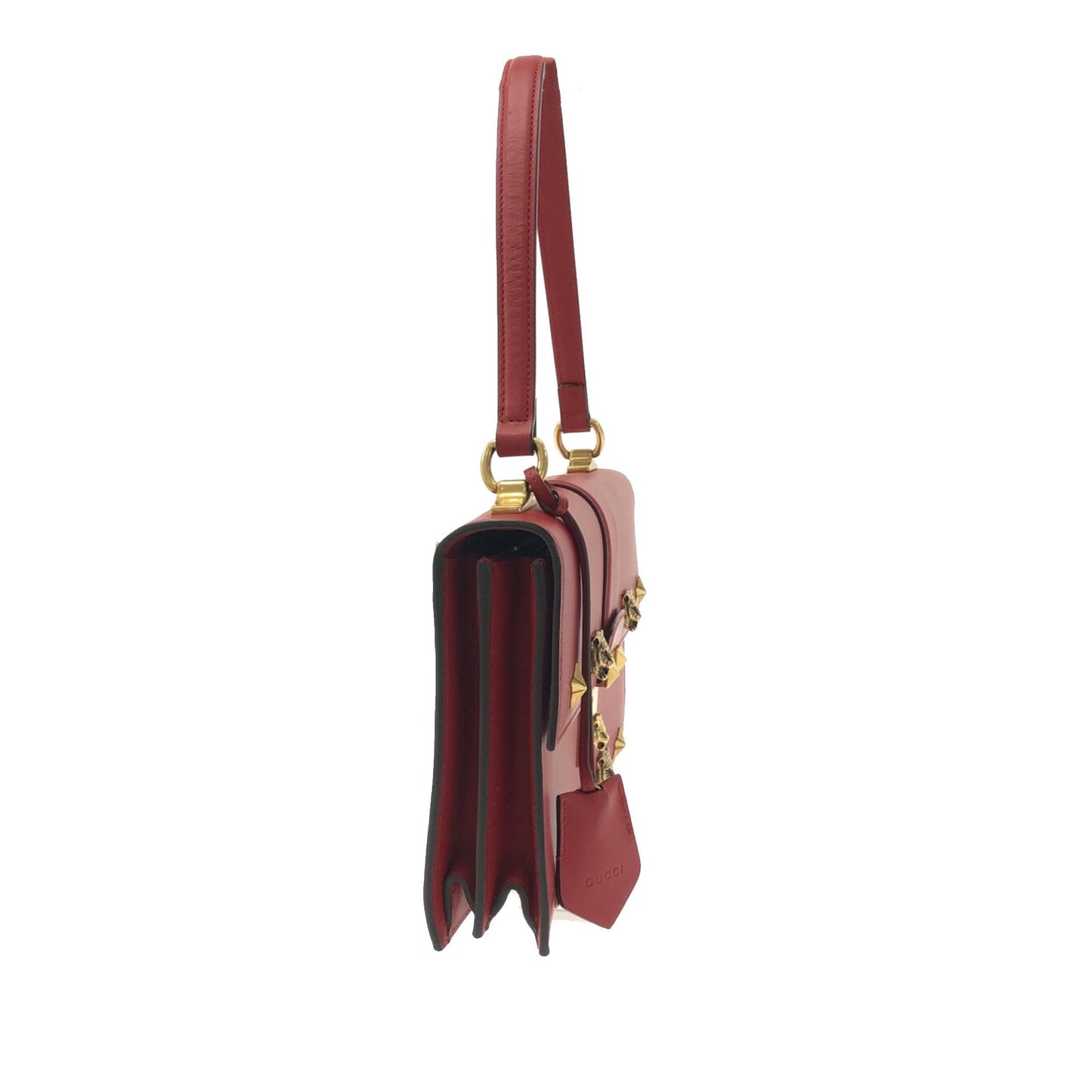 Gucci Cat Lock Top Handle Bag (63ClSj)