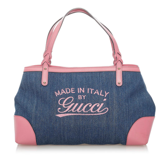 Gucci Craft Denim Handbag (33034)