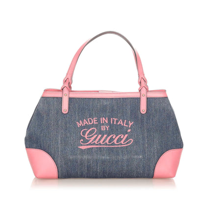 Gucci Craft Denim Tote Bag (31656)