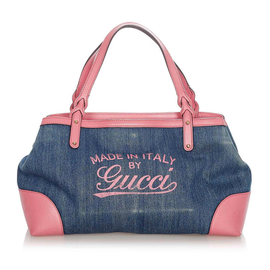 Gucci Craft Denim Tote Bag (kt80H9)