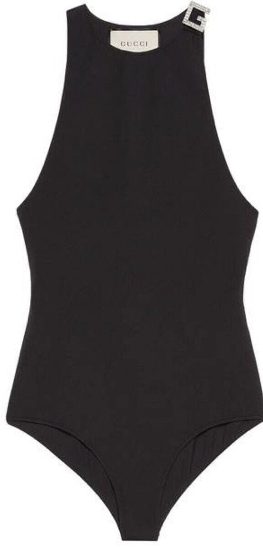 GUCCI CRYSTAL EMBELLISHED ONE PIECE SWIMSUIT