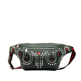 Gucci Crystal Embellished Web Belt Bag (OE46EQ)