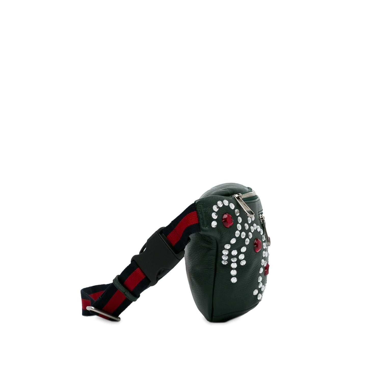 Gucci Crystal Embellished Web Belt Bag (xRoD5p)
