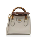 Gucci Cuir Leather Bamboo Diana Mini Tote (SHF-OiQwyN)