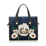 Gucci Denim Tiger Pearl Tote (35954)