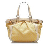 Gucci Diamante Bamboo Handbag (37943)