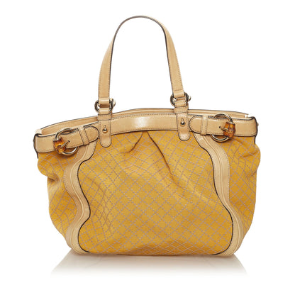 Gucci Diamante Canvas Handbag (34439)