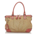 Gucci Diamante Sukey Canvas Satchel (SHG-29040)