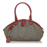 Gucci Diamante Sukey Canvas Satchel (31216)