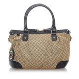 Gucci Diamante Sukey Canvas Satchel (32973)