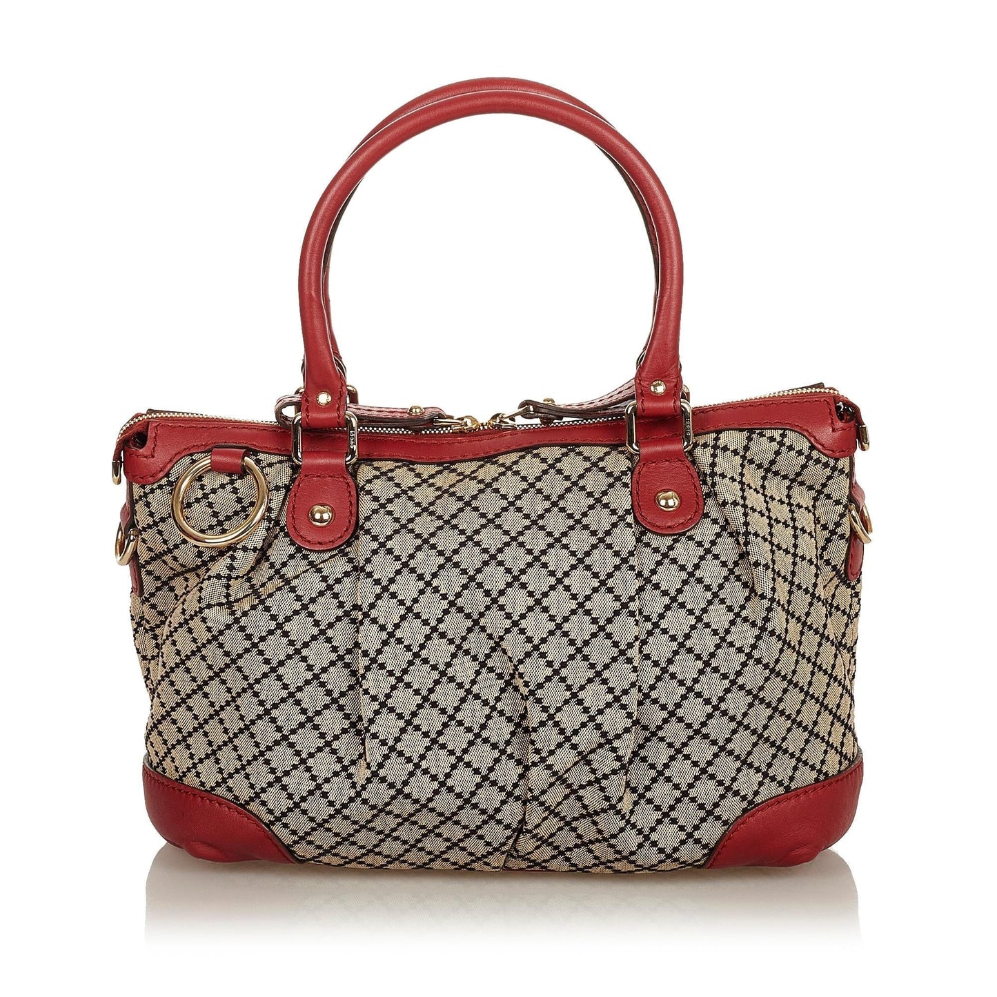Gucci Diamante Sukey Canvas Satchel (5dkeD5)
