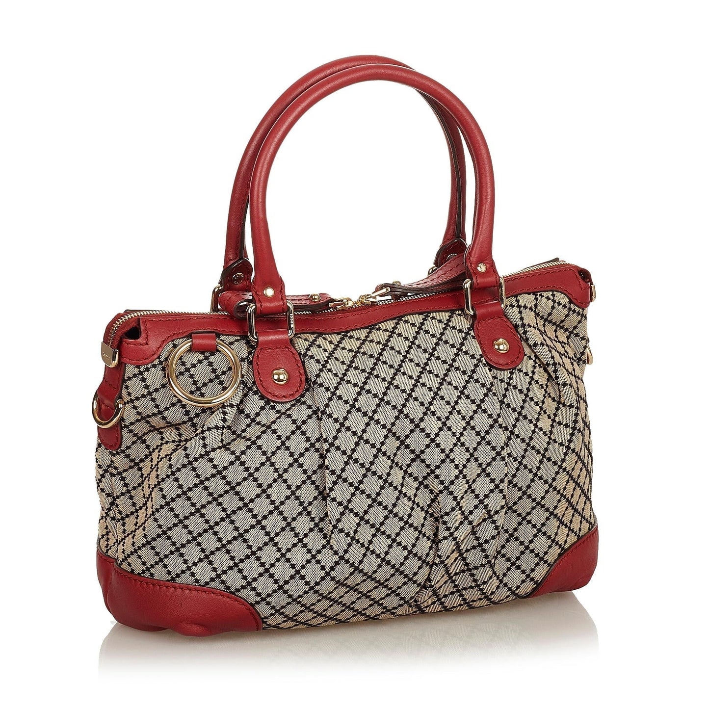 Gucci Diamante Sukey Canvas Satchel (5dkeD5)