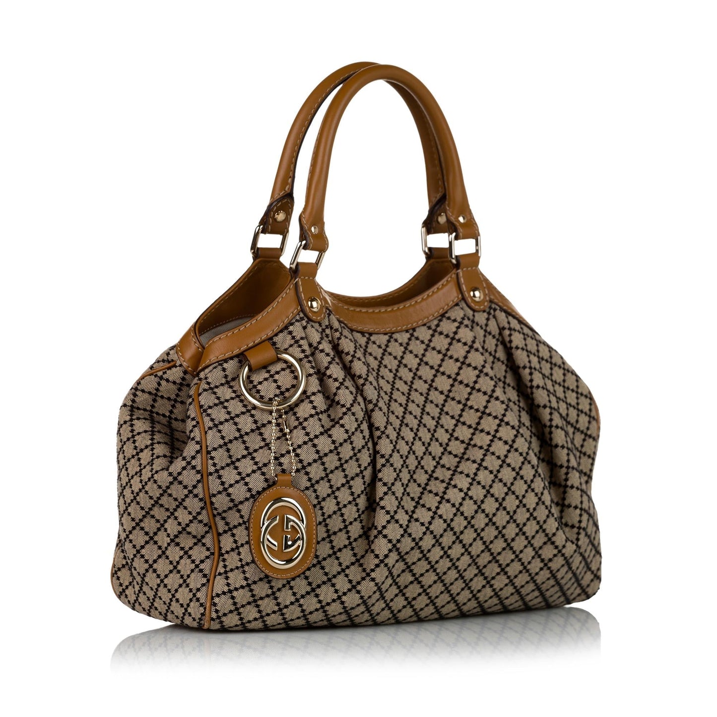 Gucci Diamante Sukey Canvas Tote Bag (33345)