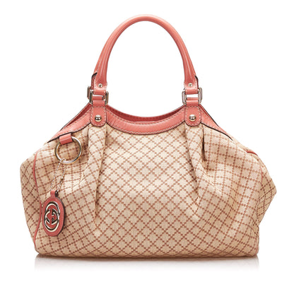 Gucci Diamante Sukey Canvas Tote Bag (35532)