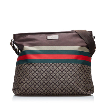 Gucci Diamante Web Nylon Crossbody (Yo8KPz)
