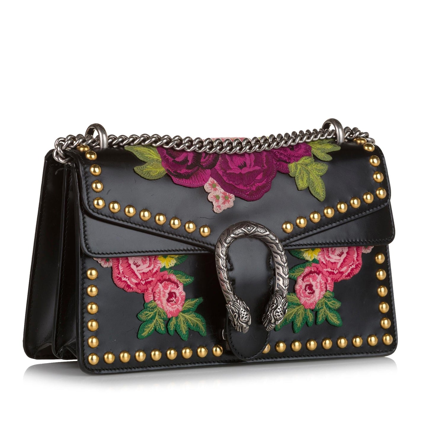 Gucci Dionysus Embroidered Studded Shoulder Bag (37763)