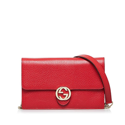 Gucci Dollar Interlocking G Wallet on Chain (6zAh51)