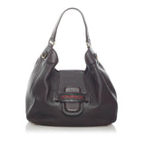 Gucci Dressage Web Leather Satchel Bag (33516)