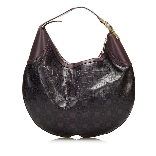 Gucci Embossed Horsebit Glam Hobo (35585)
