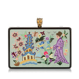 Gucci Embroidered Broadway Canvas Crossbody Bag (SHG-32638)