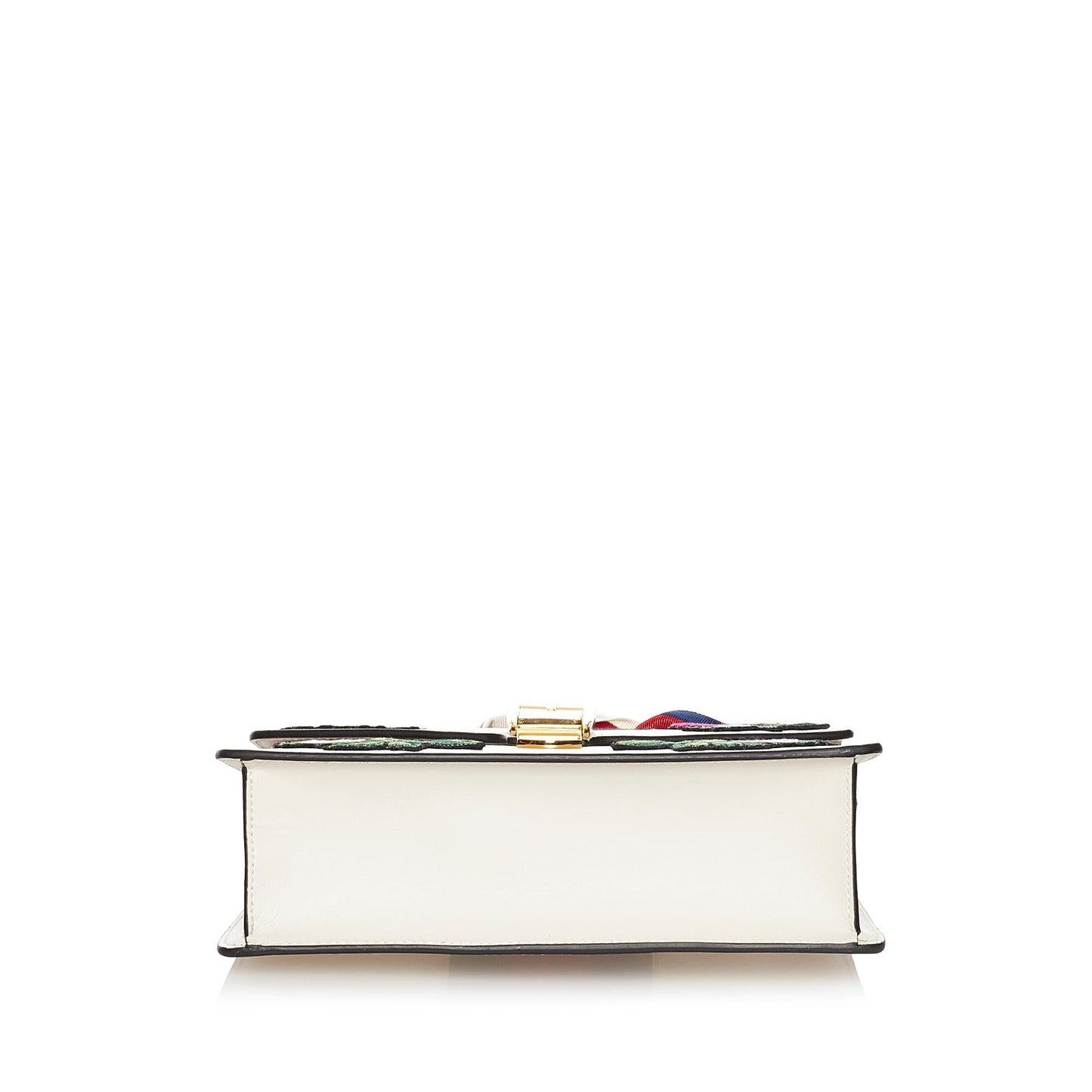 Gucci Embroidered Sylvie Leather Shoulder Bag (33807)