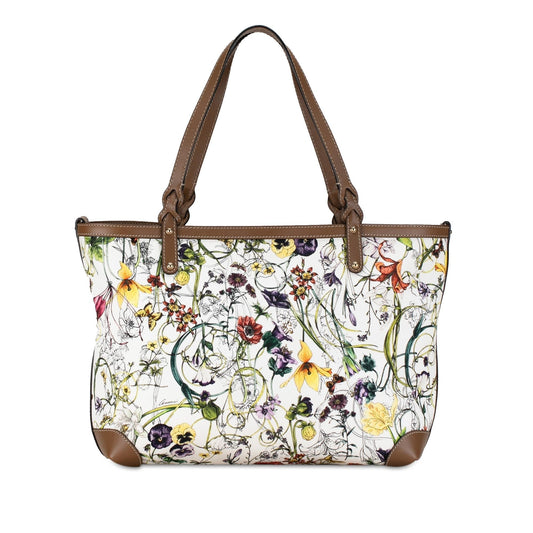 Gucci Flora Canvas Craft Tote (7nJYvD)