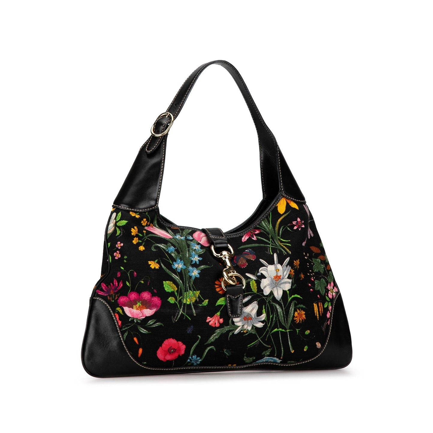 Gucci Flora Canvas Jackie O Bouvier (N0nf1j)