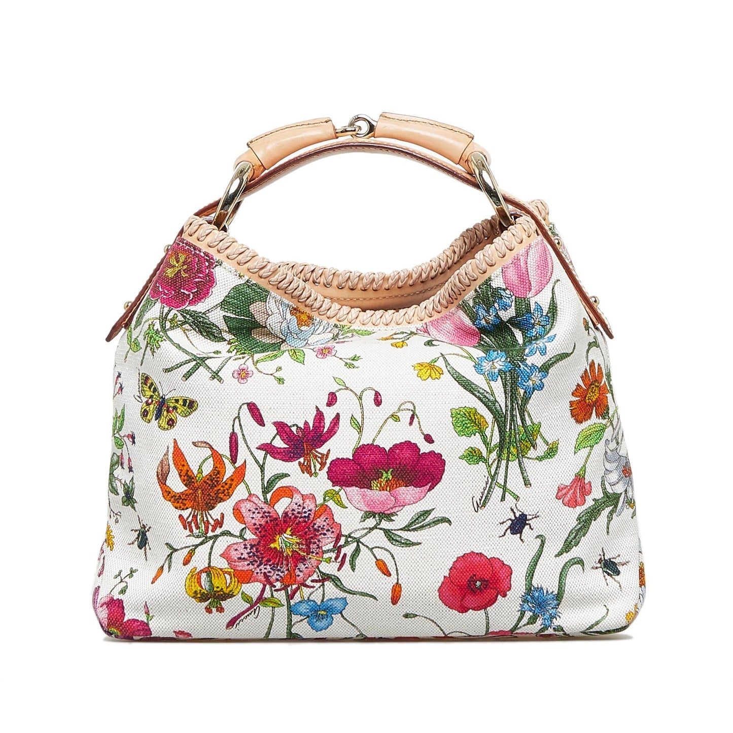 Gucci Flora Horsebit Handbag (MnGLmt)