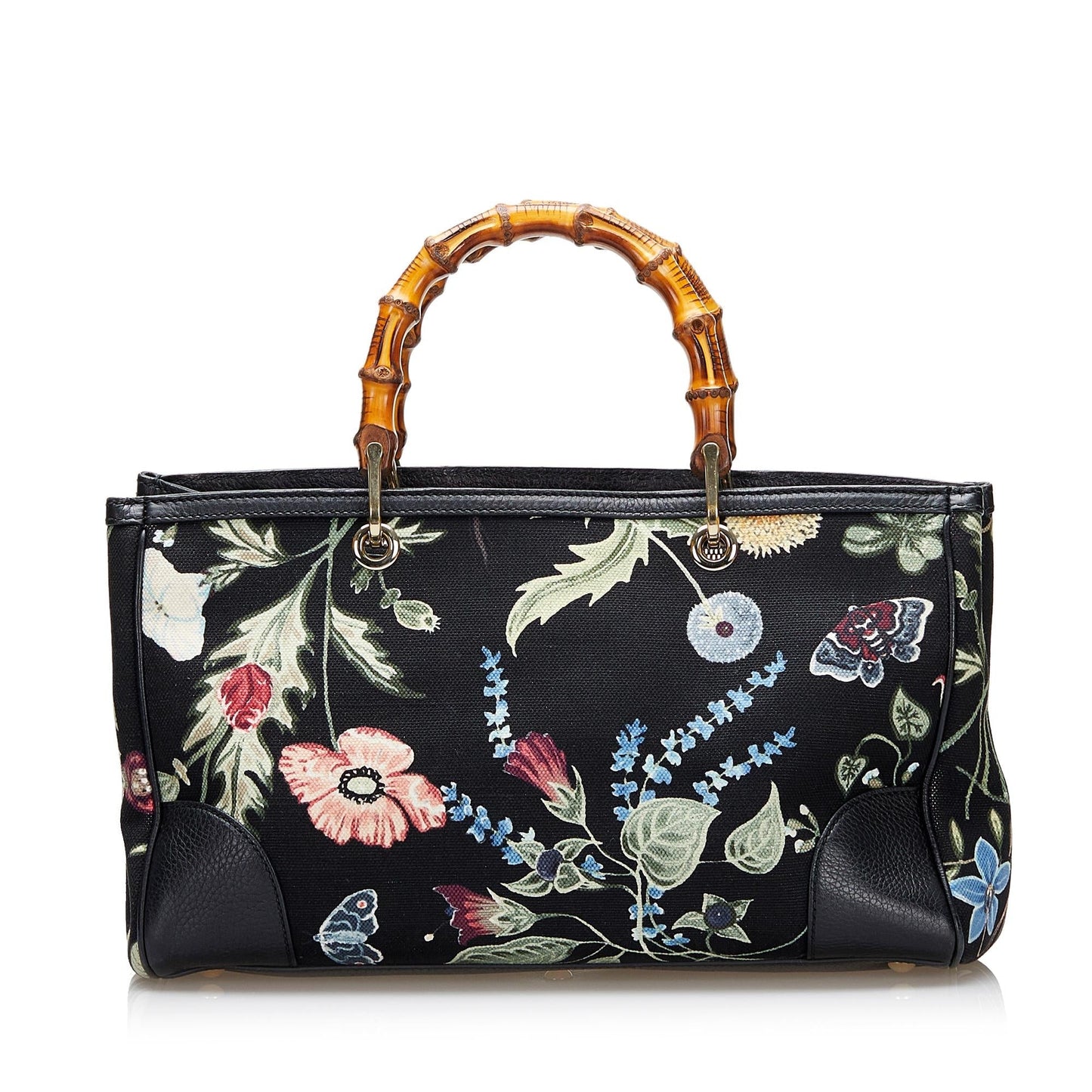 Gucci Flora Knight Bamboo Shopper (36705)
