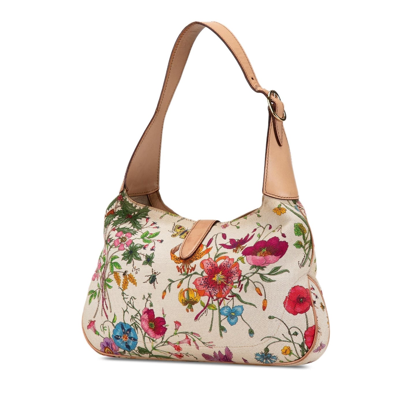 Gucci Flora New Jackie Canvas Shoulder Bag (3GVtqV)