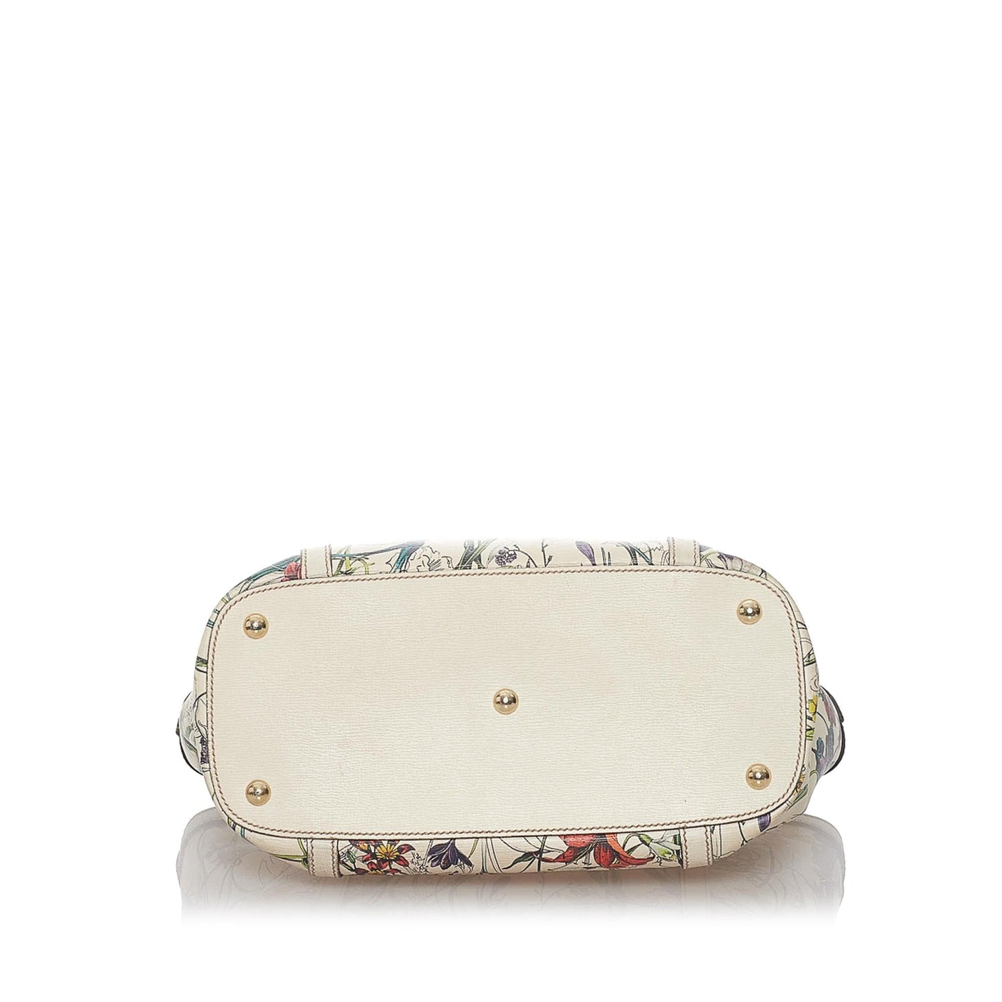 Gucci Flora Nice Leather Handbag (37333)