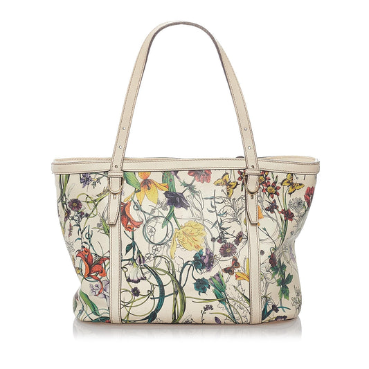 Gucci Flora Nice Leather Handbag (37333)