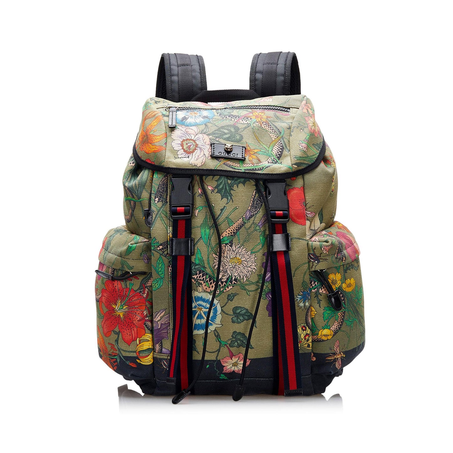 Gucci Flora Snake Techpack Backpack (C67crI)