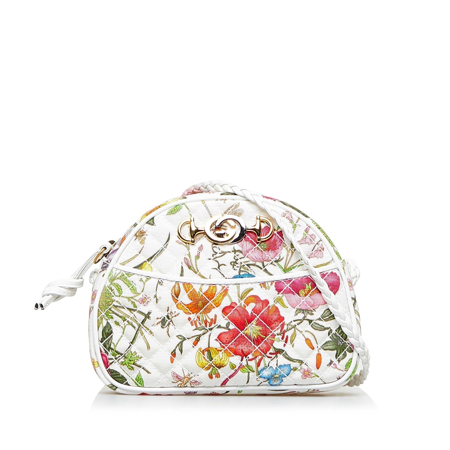 Gucci Flora Trapuntata Mini Canvas Crossbody Bag (jDooXz)