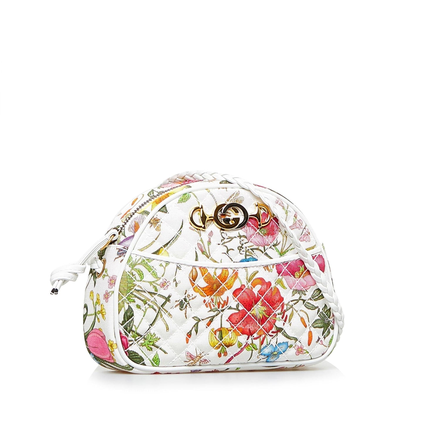 Gucci Flora Trapuntata Mini Canvas Crossbody Bag (jDooXz)