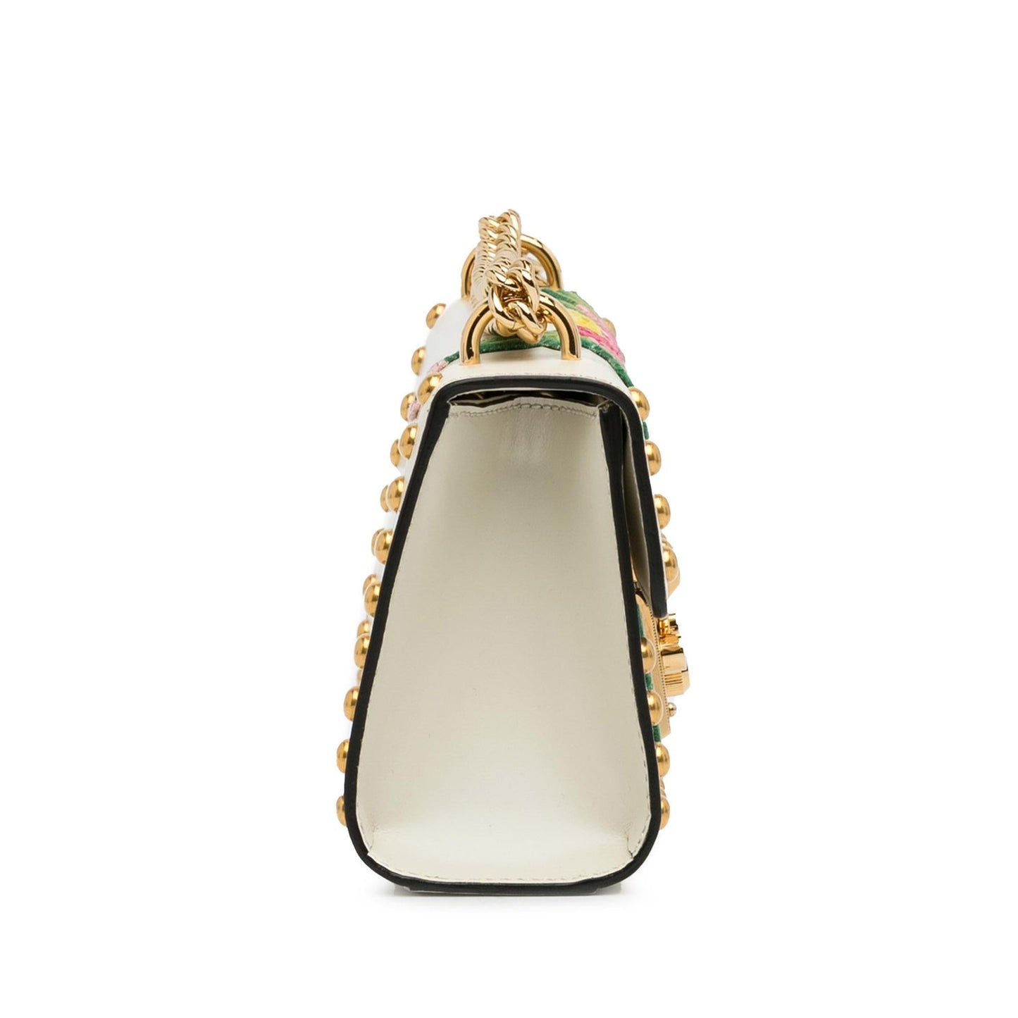 Gucci Floral Studded Padlock Shoulder Bag (0r94kw)