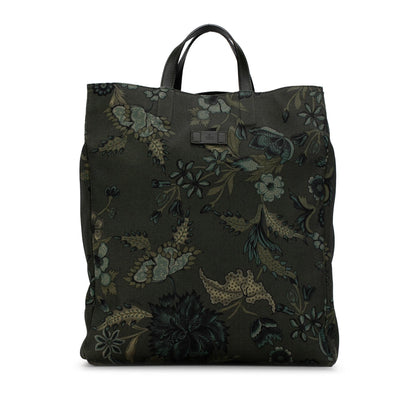 Gucci G-Active Flora Knight Vertical Canvas Tote (Zpmz9o)