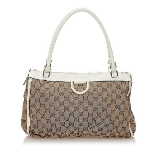 Gucci GG Abbey D-Ring Canvas Shoulder Bag (32453)