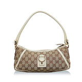 Gucci GG Canvas Abbey D-Ring Baguette (7E86TE)