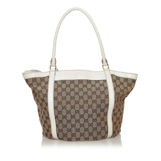Gucci GG Canvas Abbey D-Ring Canvas Tote Bag (33377)
