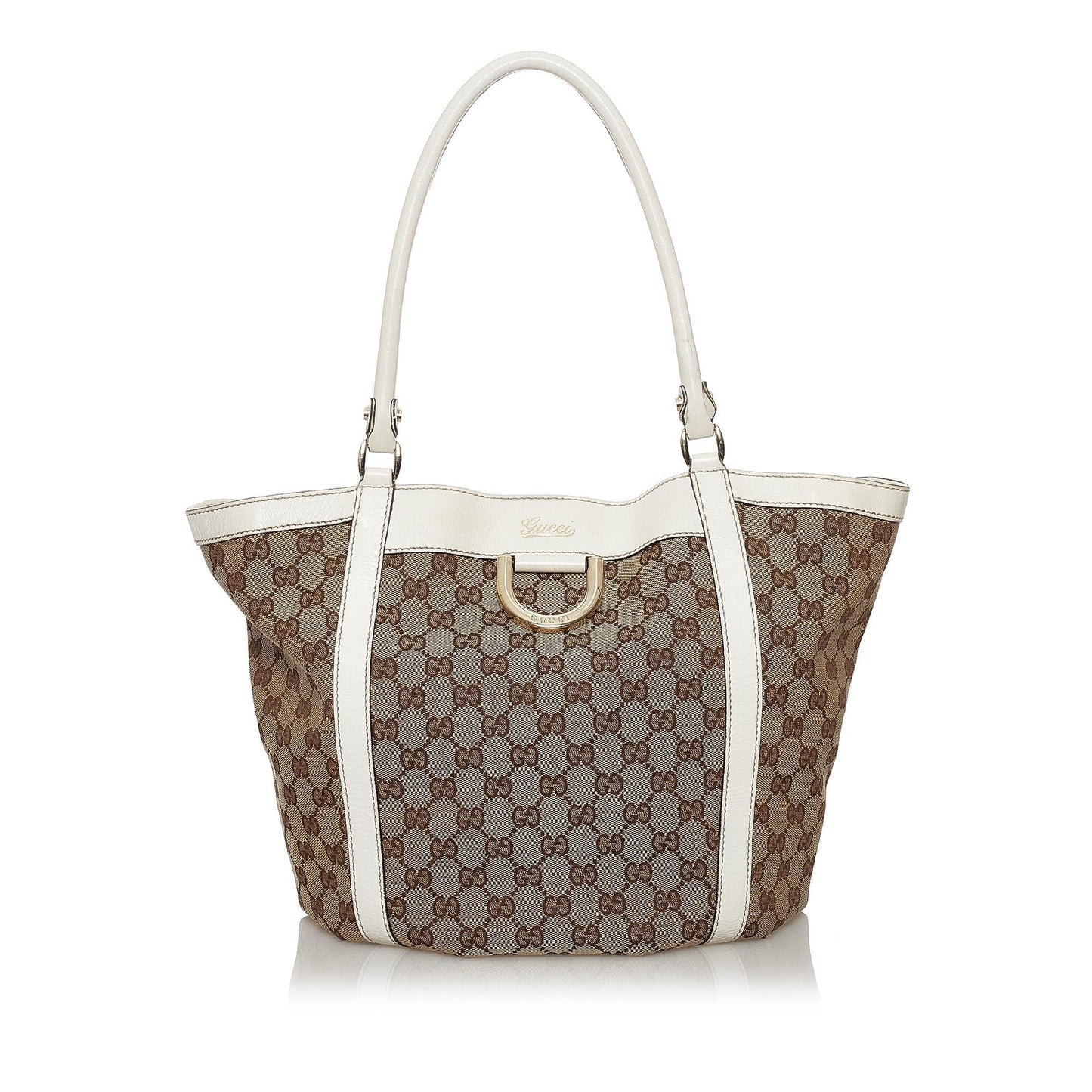 Gucci GG Canvas Abbey D-Ring Canvas Tote Bag (33377)