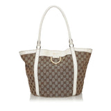 Gucci GG Canvas Abbey D-Ring Canvas Tote Bag (33377)