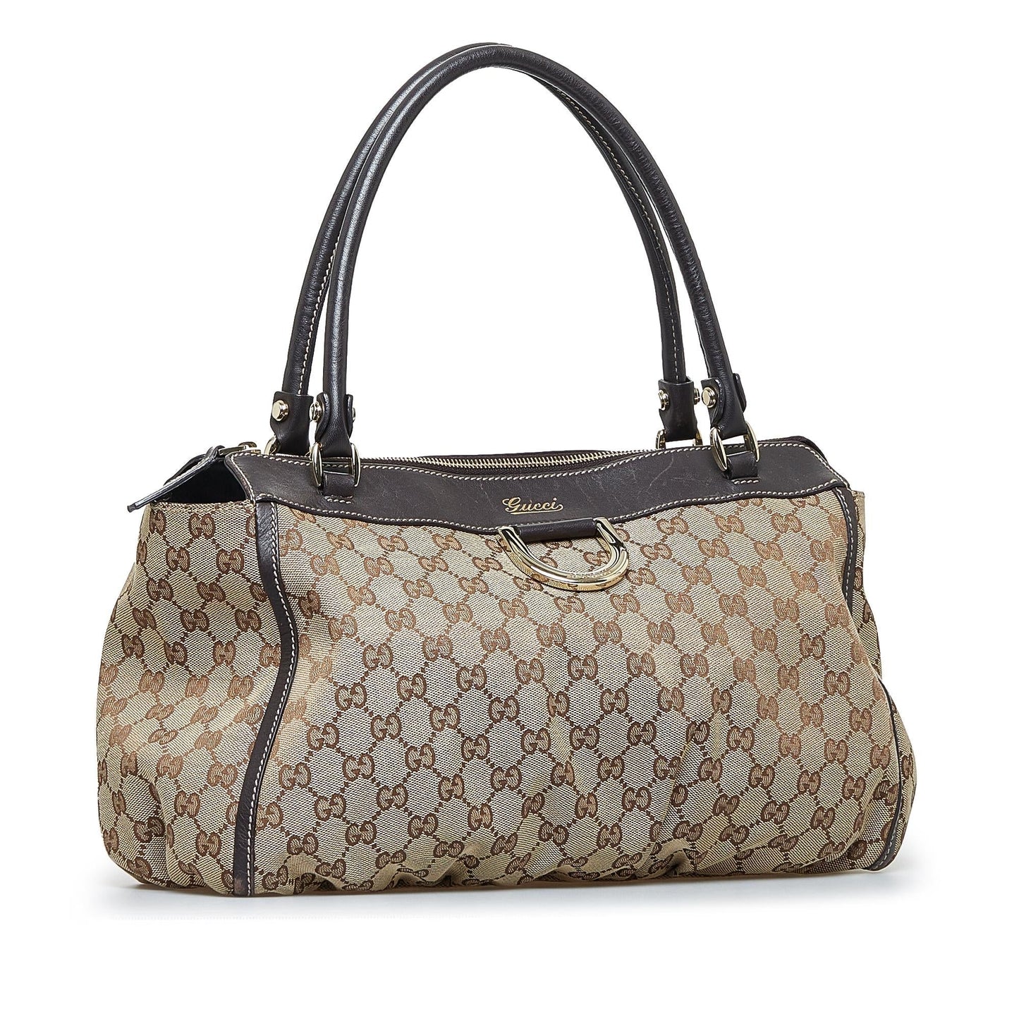 Gucci GG Canvas Abbey D-Ring Handbag (GWndsi)