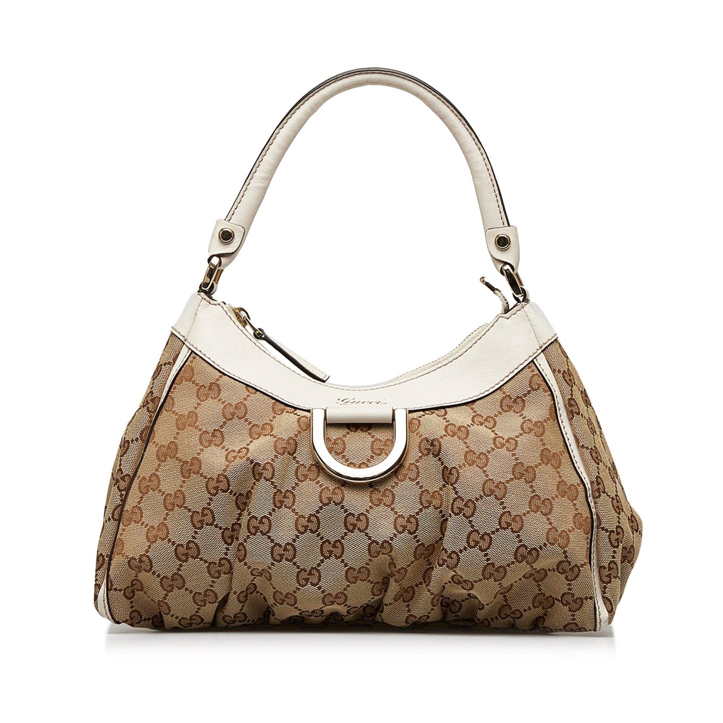 Gucci GG Canvas Abbey D-Ring Handbag (y077X0)