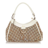 Gucci GG Canvas Abbey D-Ring Shoulder Bag (SHG-22689)