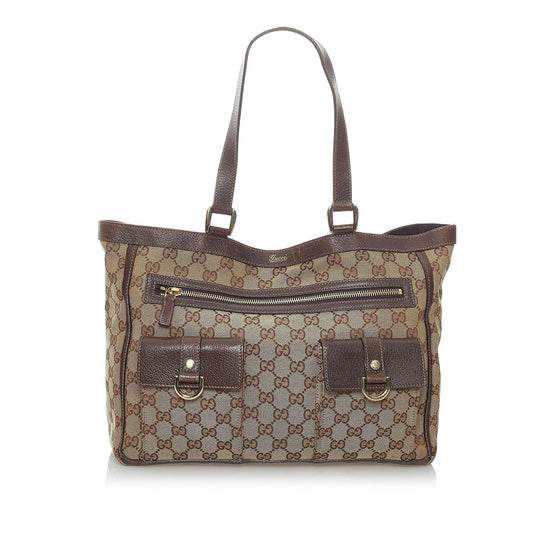 Gucci GG Canvas Abbey D-Ring Shoulder Bag (SHG-29968)